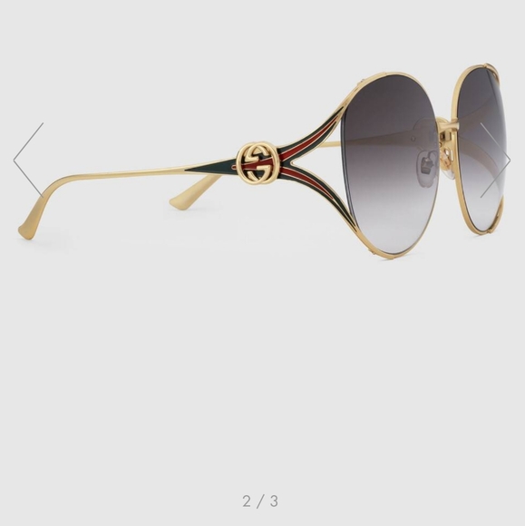 Gucci Black Oversized Sunglasses - Picture 10 of 11